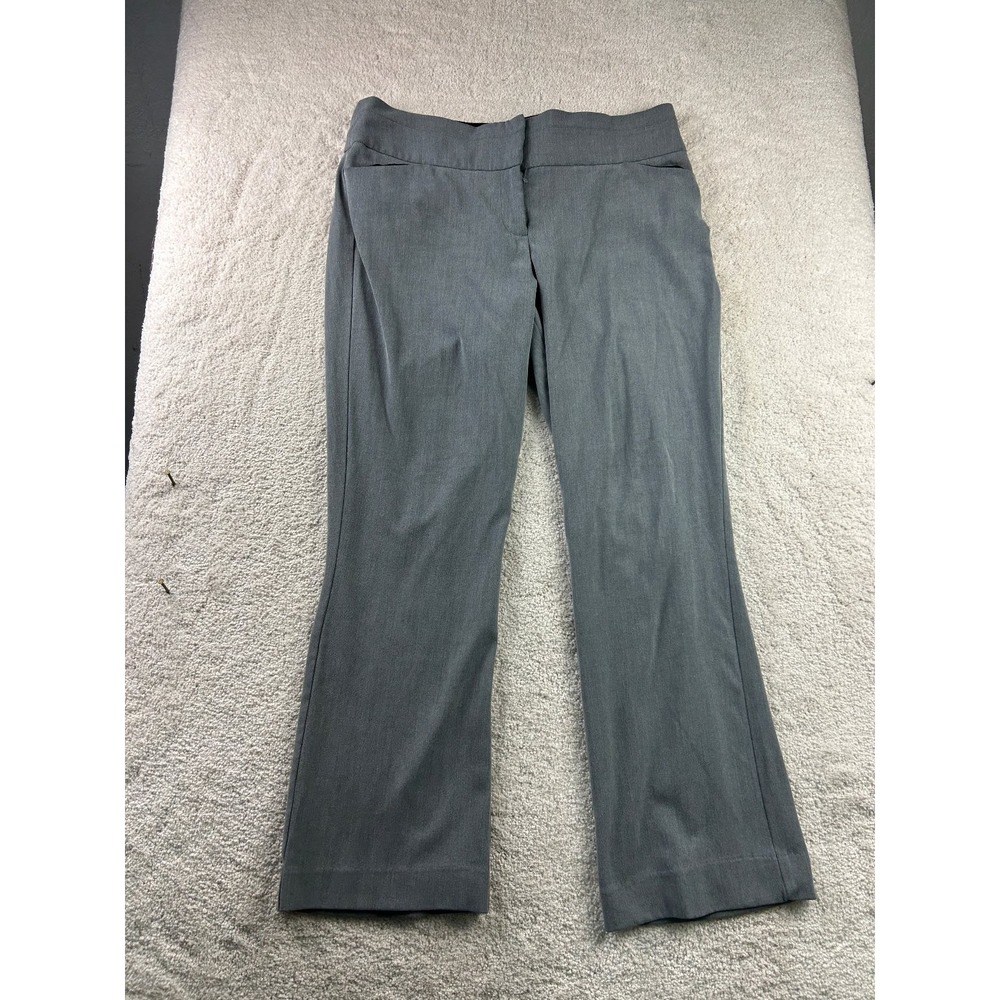 Maurices Women's Gray Dress Pants Size 14 Stretch Flat Front